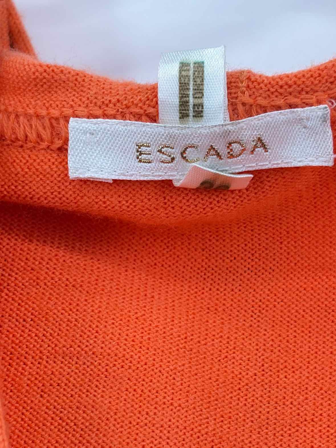 Pre-Owned Escada Orange Size 36 Zip Up Jacket