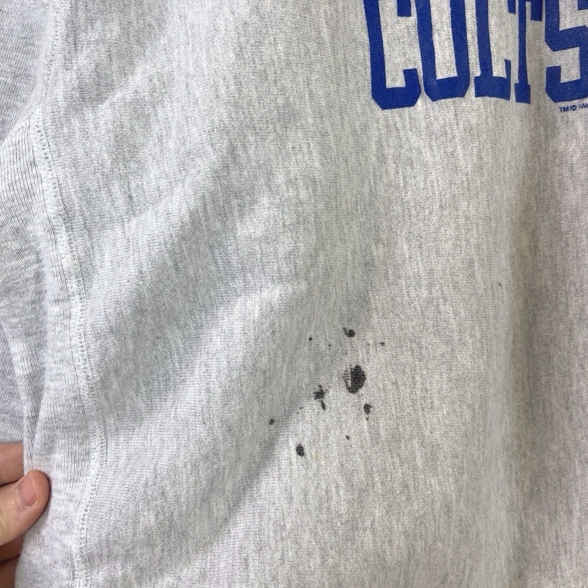 Vintage 90’s Champion Reverse Weave Indianapolis Colts NFL Grey Sweatshirt