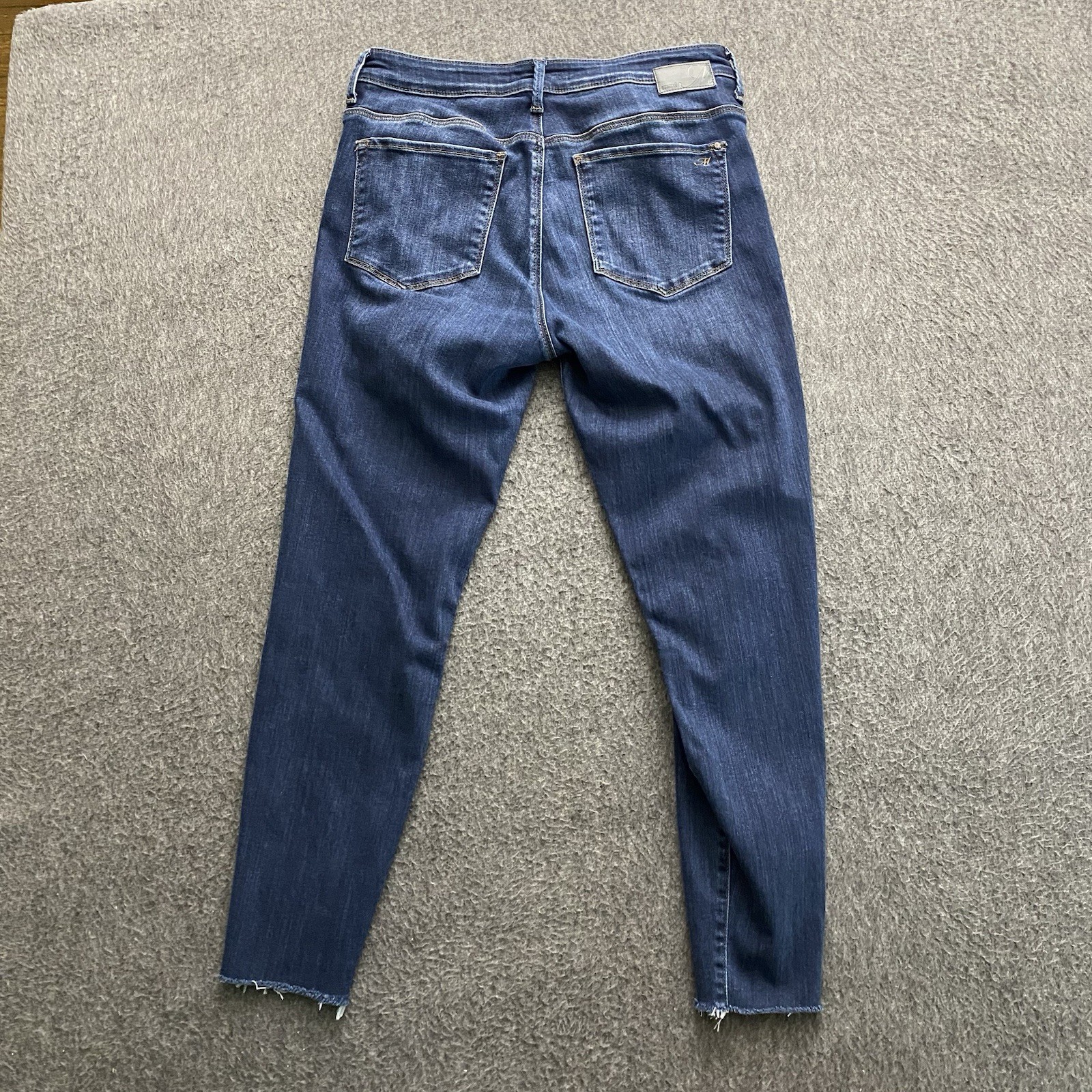 Mavi Jeans Women’s Size 31 Dark Blue Alissa Ankle High Rise Super Skinny Raw Hem