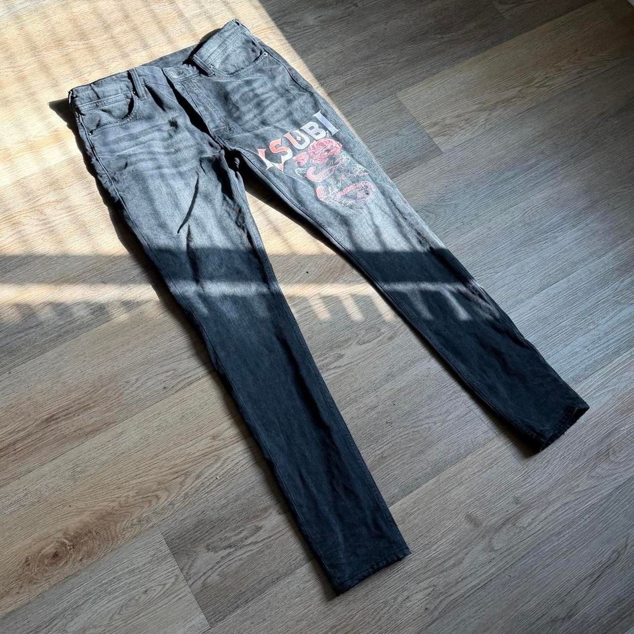 Ksubi Van Winkle Blakk Metal Skinny Jeans Black Size 33