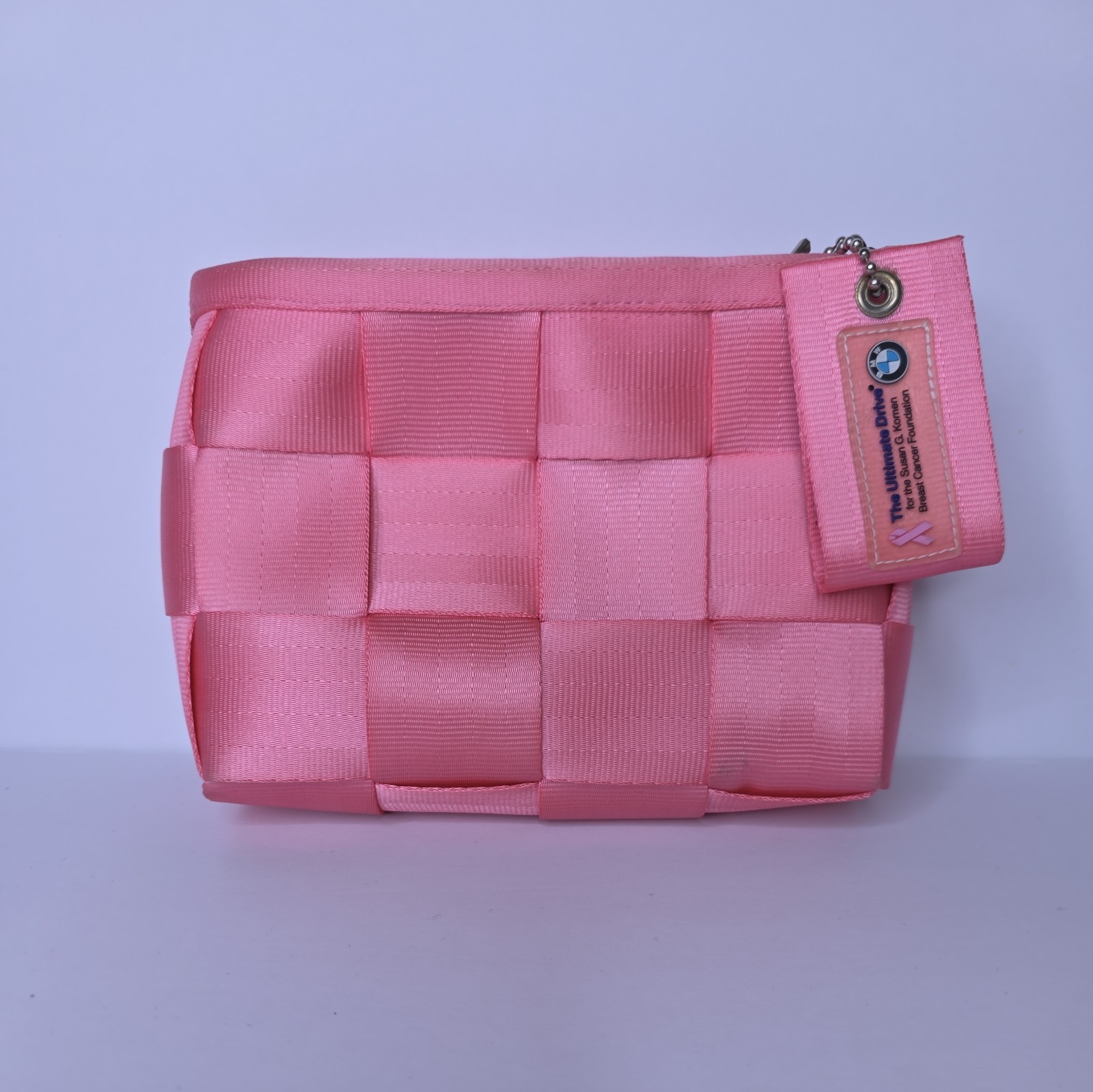 BMW Ultimate Drive PINK Harveys SEATBELT BAG KOMEN Breast CANCER FOUNDATION