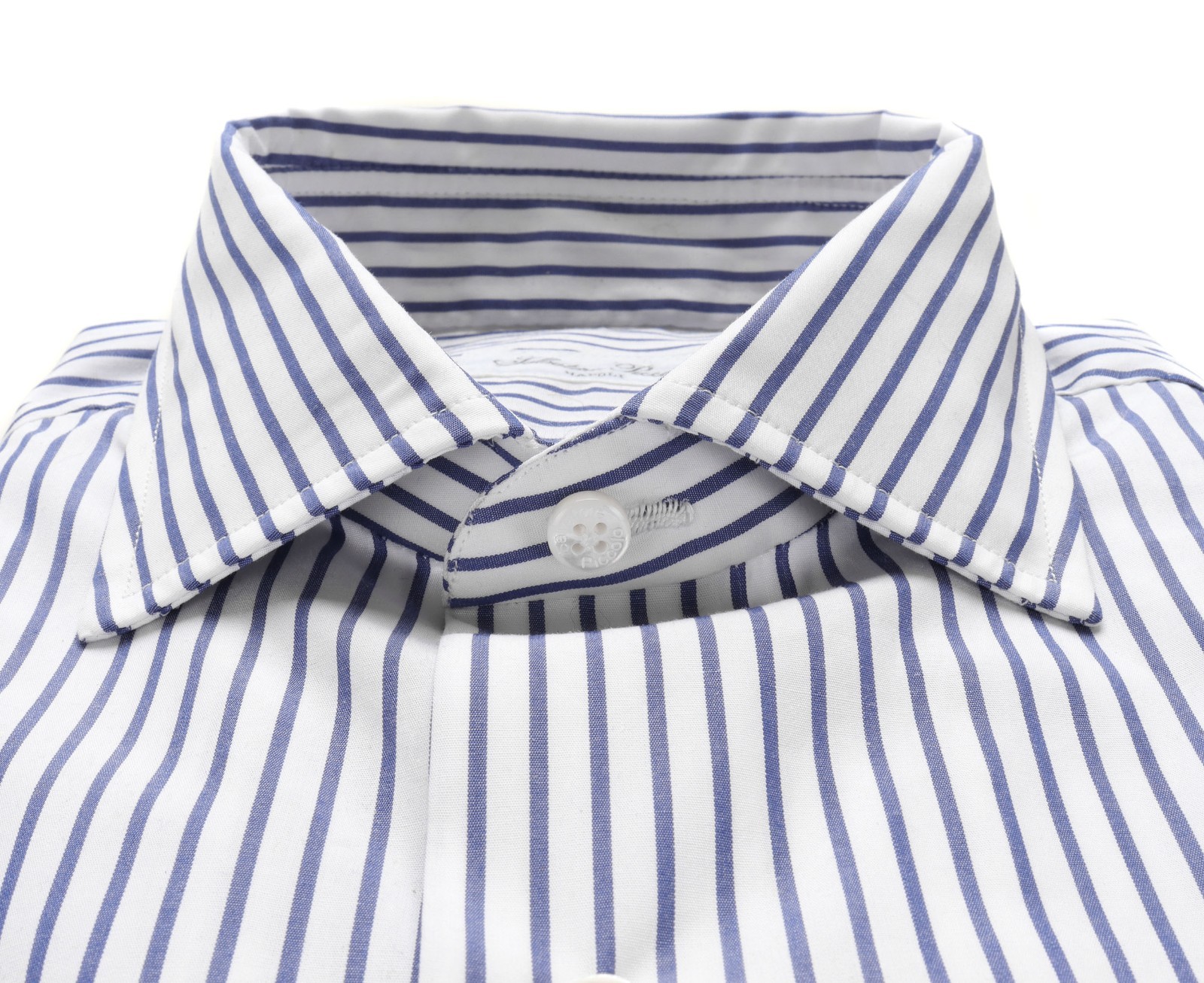 NWT SALVATORE PICCOLO DRESS SHIRT Napoli cotton handmade luxury Italy 39 15 1/2