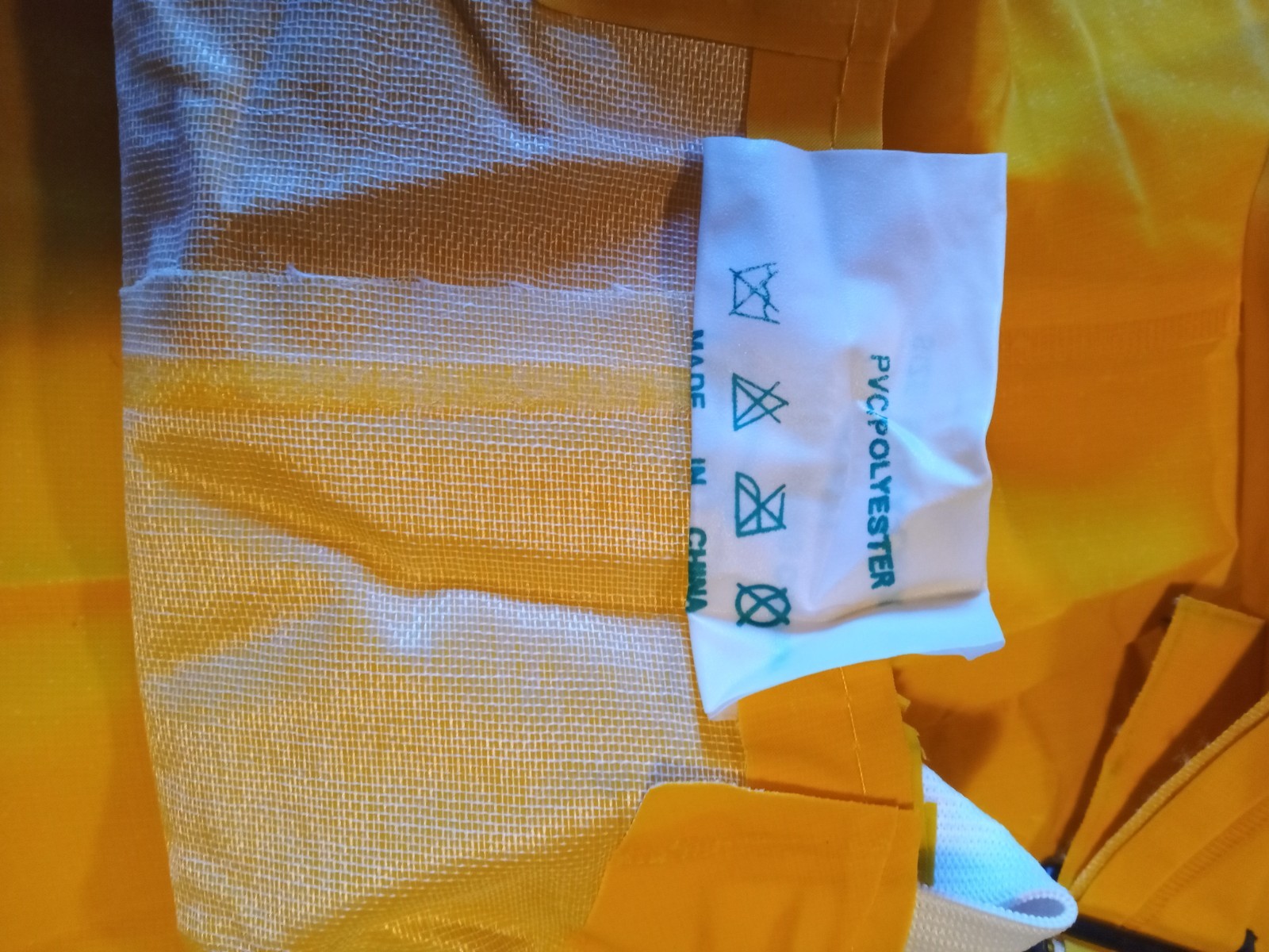 Boss PVC- Polyester Yellow Waterproof Rain Bib Overalls XL