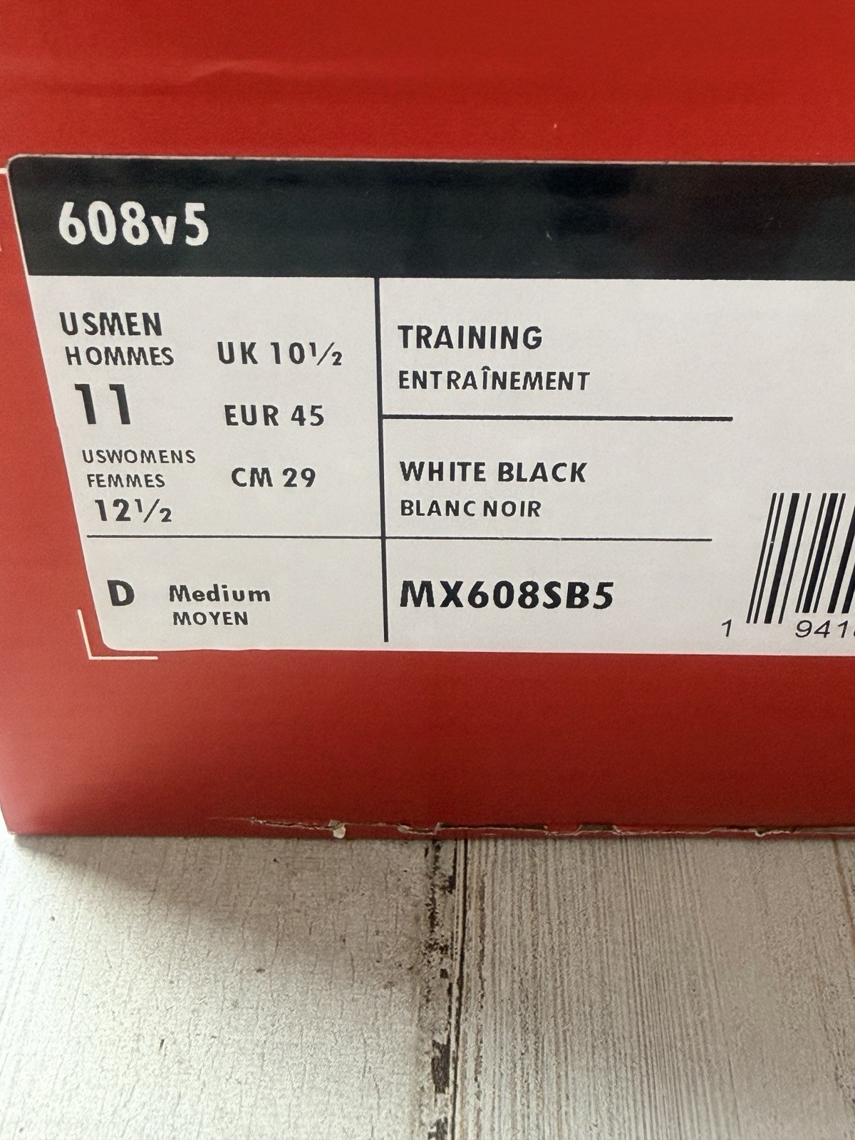 New Balance 608v5 White Black MX608SB5 Available Now NIB Fast Ship Very Nice