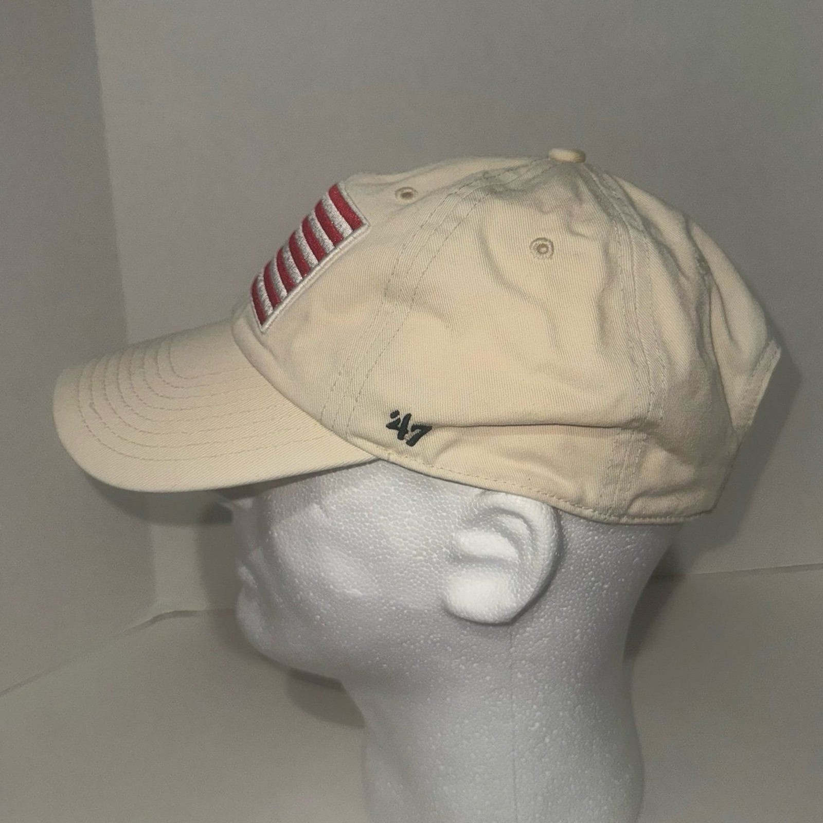 ’47 Brand OHT Operation Hat Trick Tan American Flag Hat Veterans United Cleanup