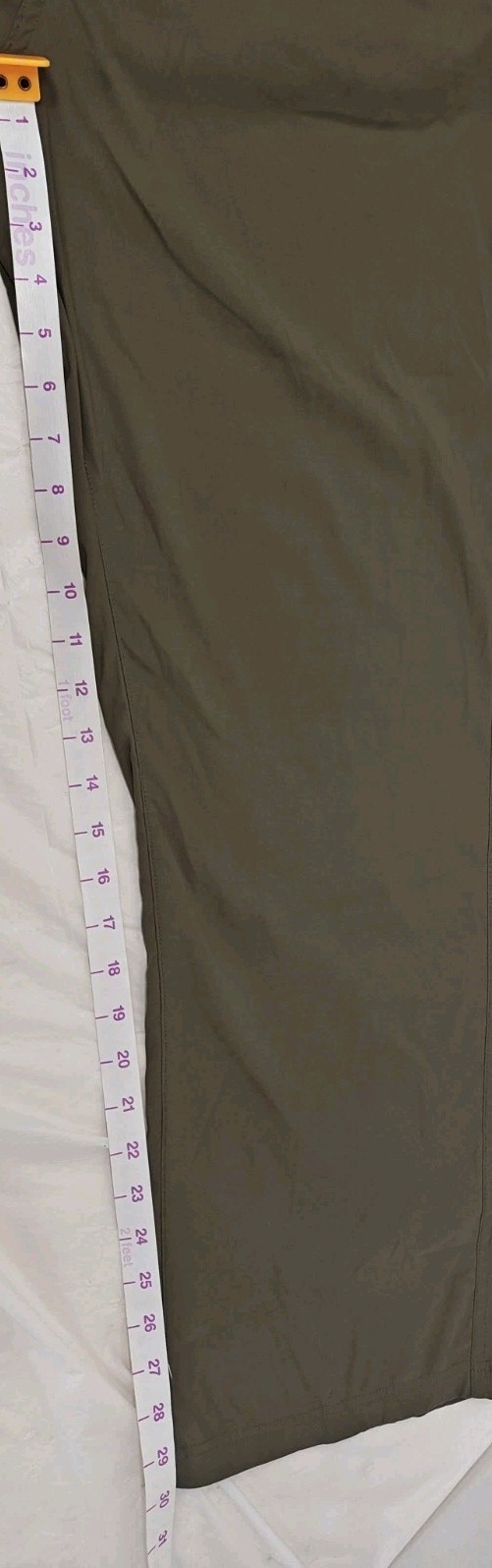 Orvis Trek Pants Mens 34×30 Green Stretch Nylon Water Repellent Hiking 1525905