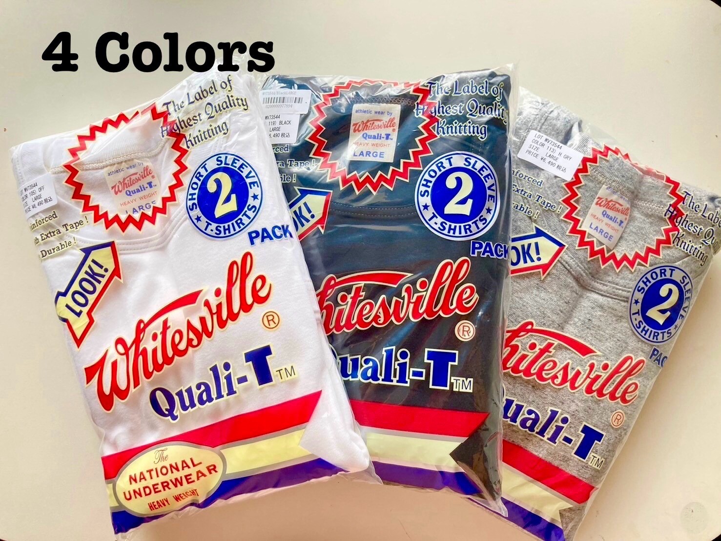 WHITESVILLE WV73544 T-SHIRT TOYO (2 items included in 1 pack)