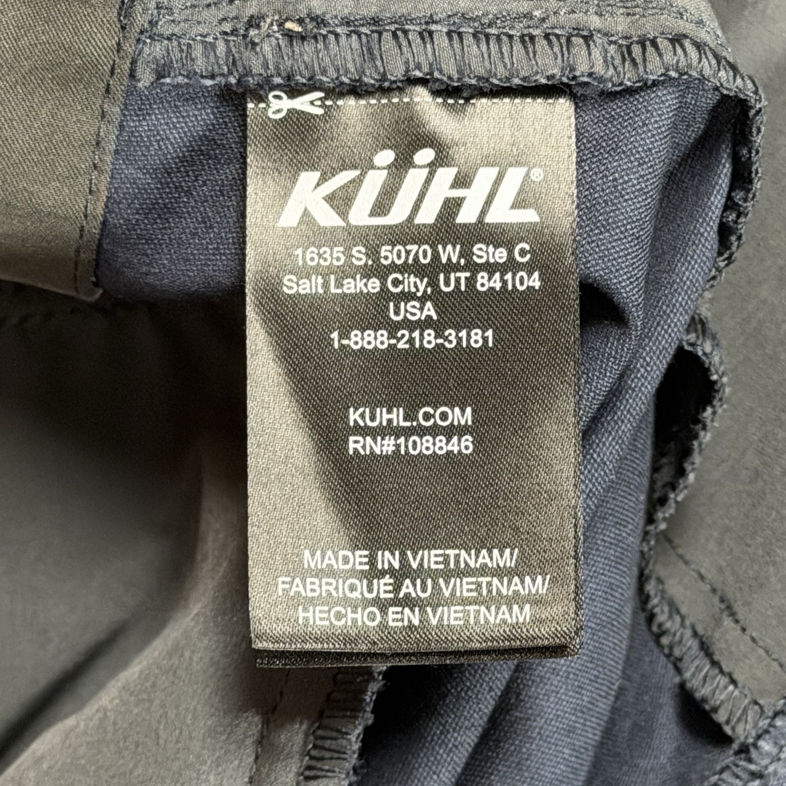 Kuhl Resistor Lite Chino Shorts Mens 42×7 Blue Performance Hiking Outdoor Cargo