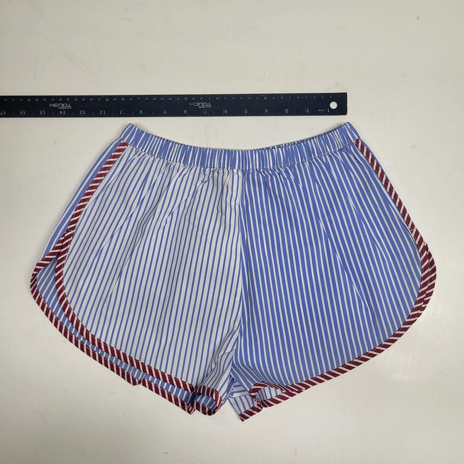 SOLID AND STRIPED The Lester Stripe Shorts XS Colorblock Marina SU26B661PYDCBM