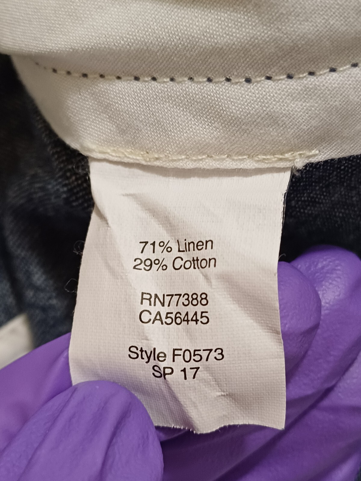 J Crew Pants Mens 38×31 Blue Linen Blend The Sutton Slim Straight Chino Trousers