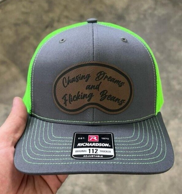 Chasing Dreams And Flicking Beans Hat Richardson 112 Hi Viz Green