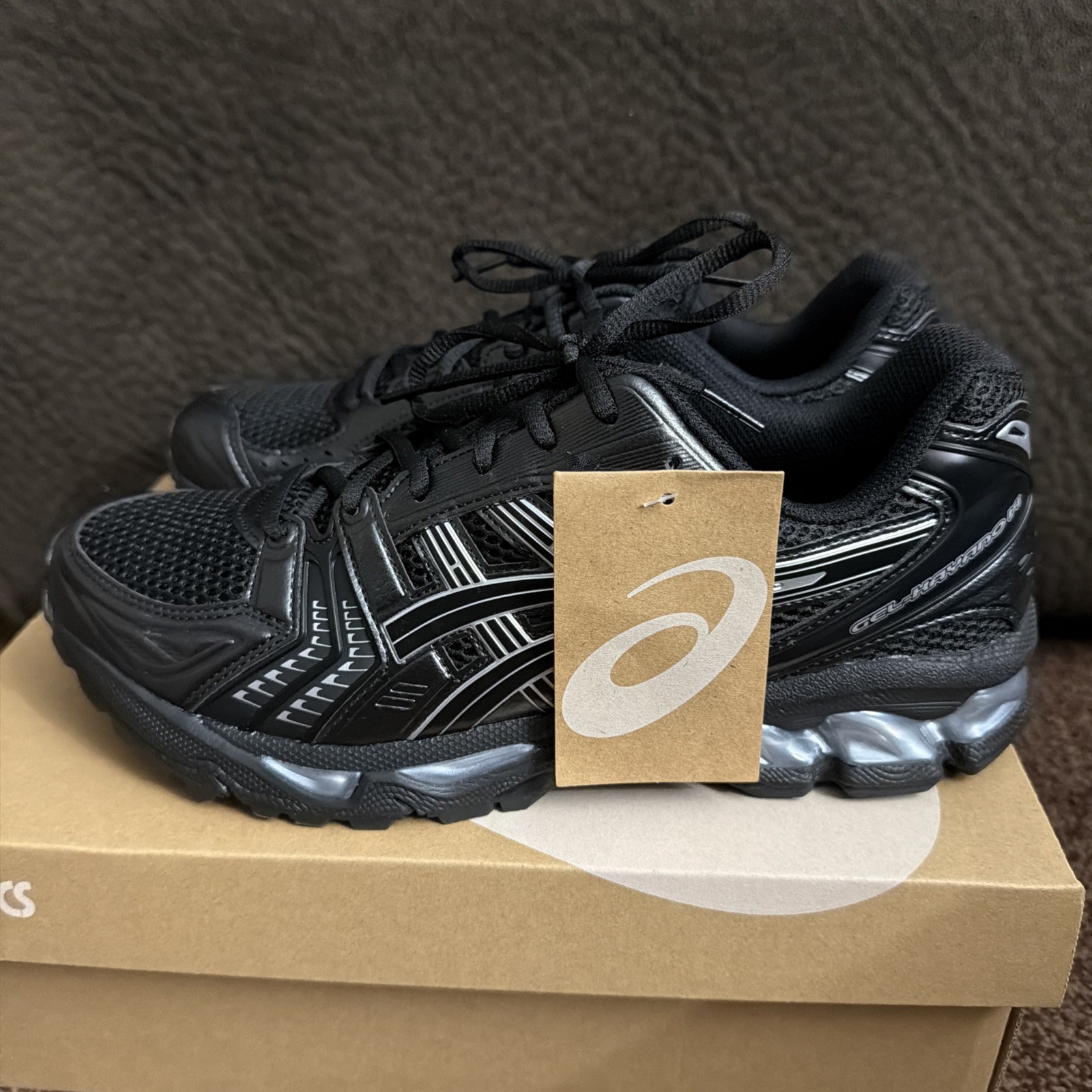 ASICS Gel-Kayano 14 Black Pure Silver 1201A019-006 Men’s Size 10