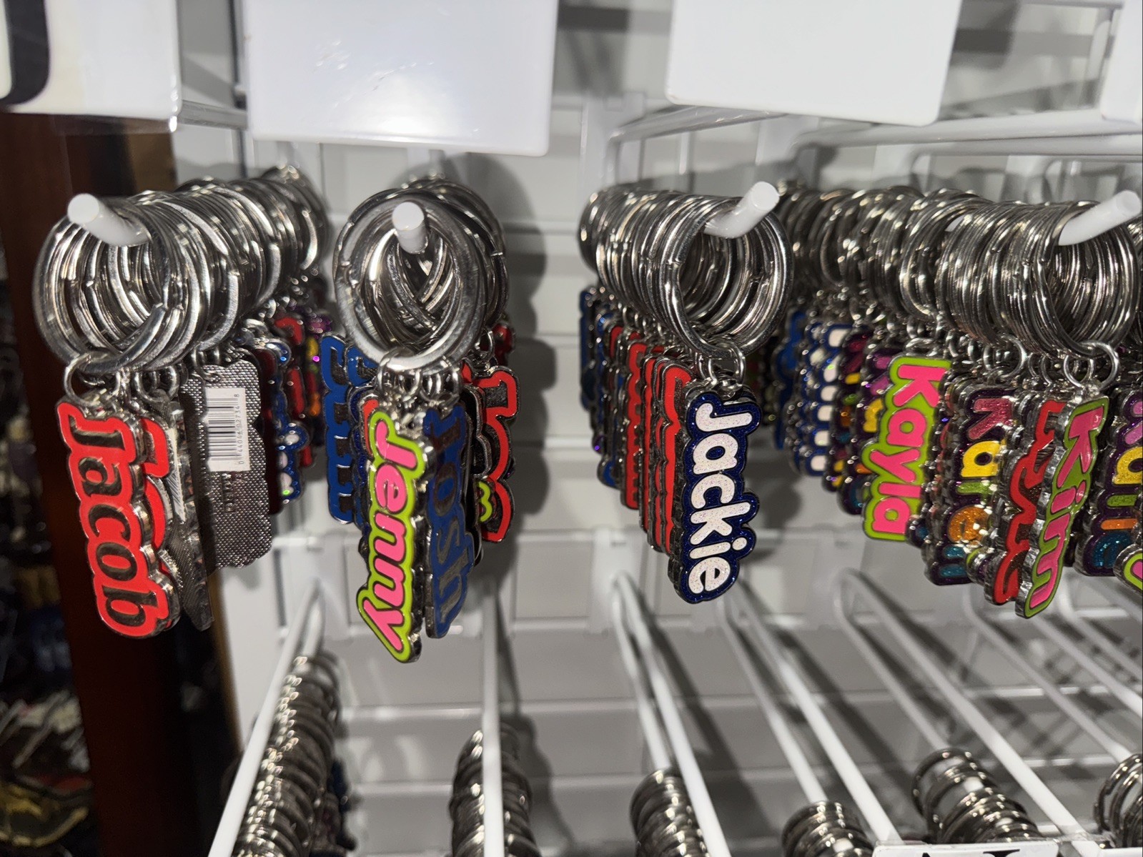 A, B, C, D, E, F, G, H, J – Metal Keychain with Beautiful Colors