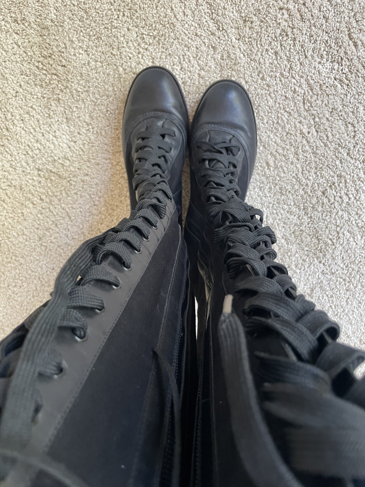 Rag and Bone Knee-High Lace-Up Boots Size 36.5