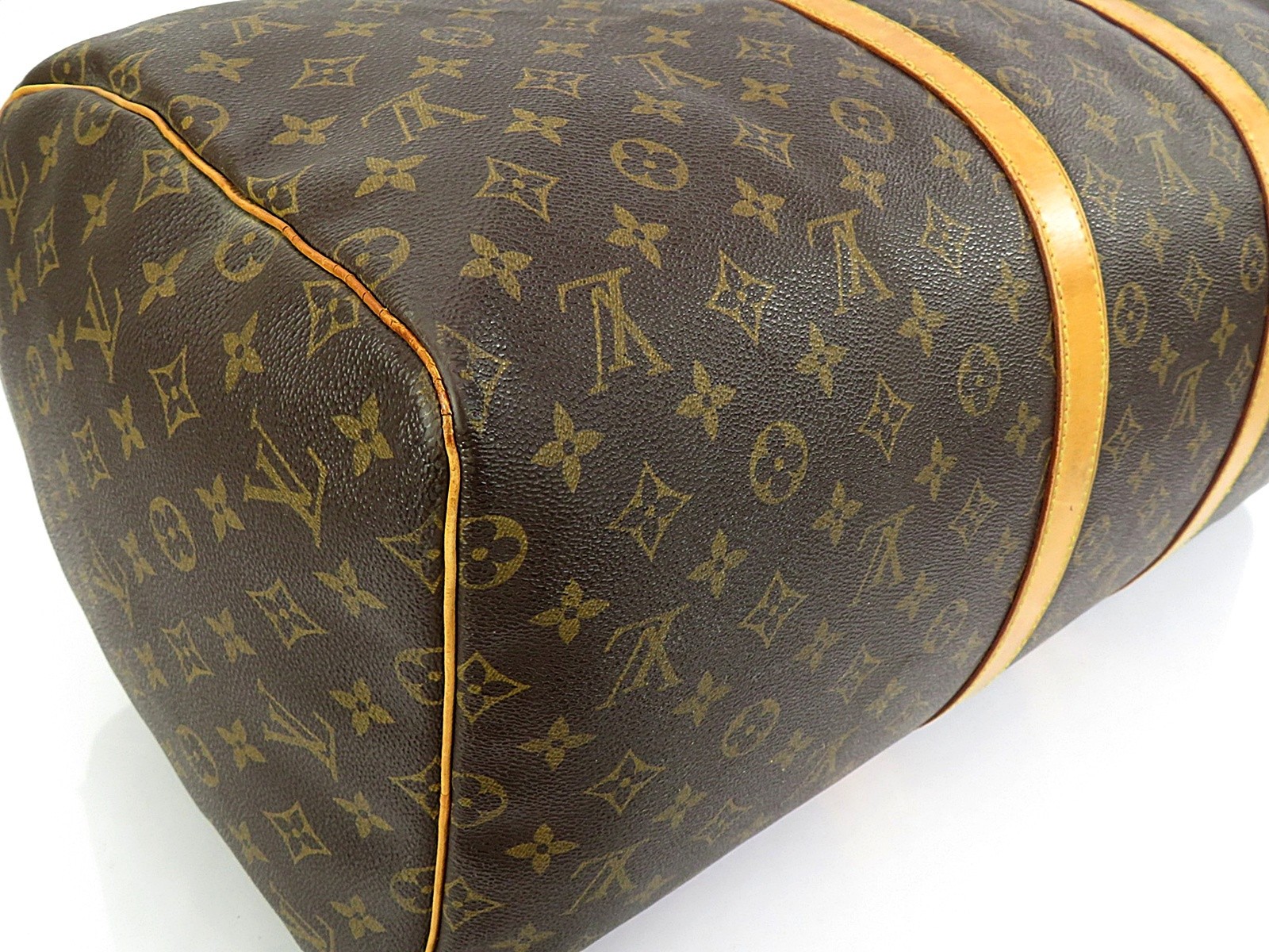 Authentic LOUIS VUITTON Keepall 55 Monogram Canvas Duffel Bag #64532
