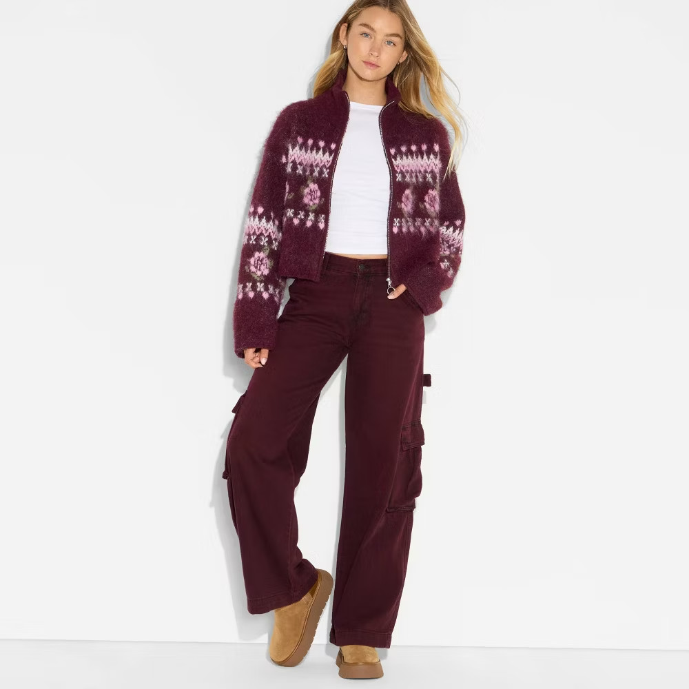 Women Full Zip Mock Turtleneck Cardigan – Wild Fable