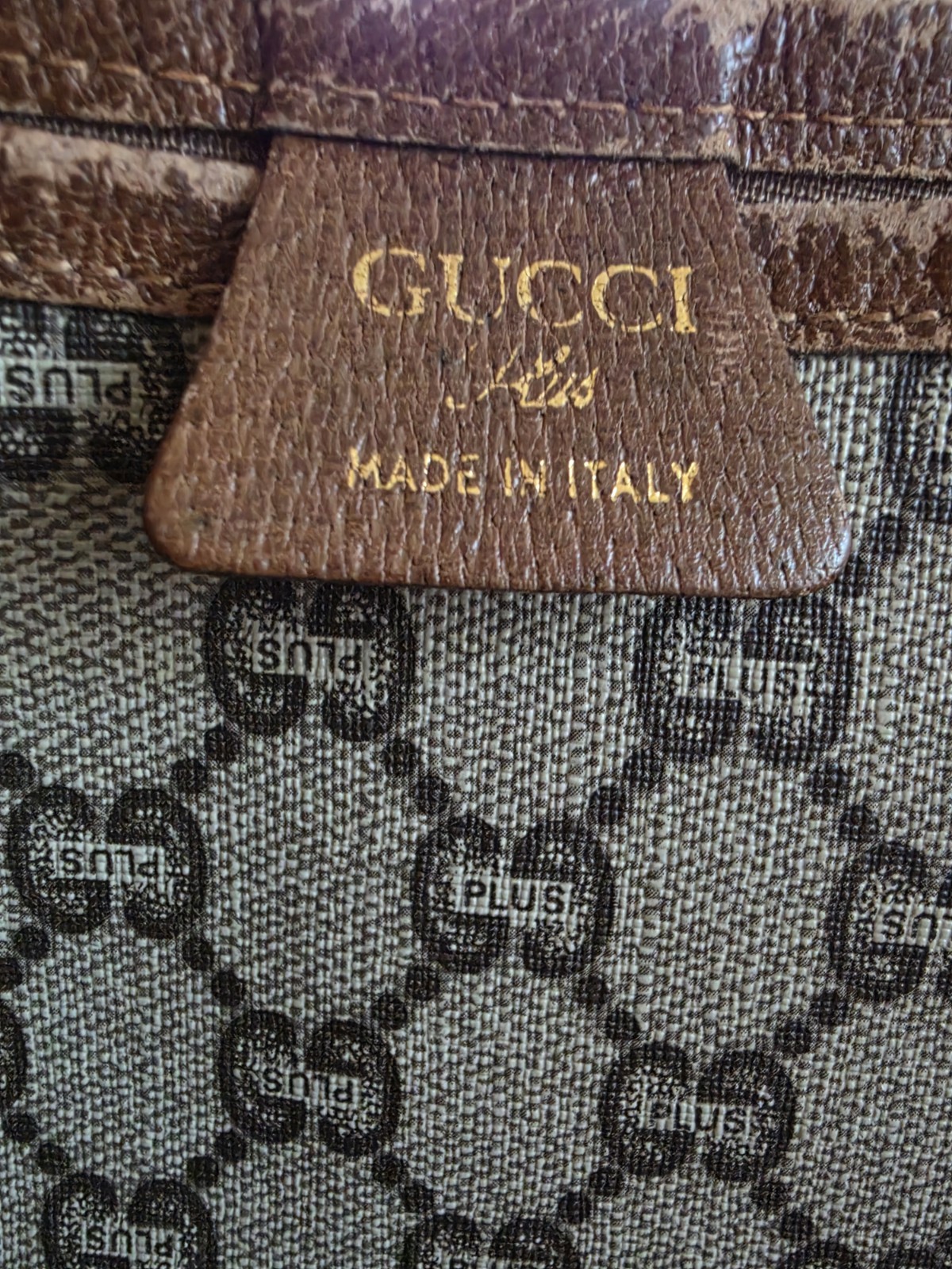Gucci Large GG Tote Sherry Web Stripe Magnetic Closure w/ Authentication Card