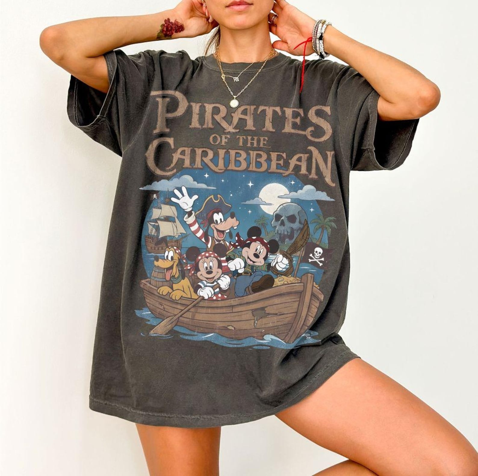 Mickey And Friends Pirates of the Caribbean Comfort Colors Shirt