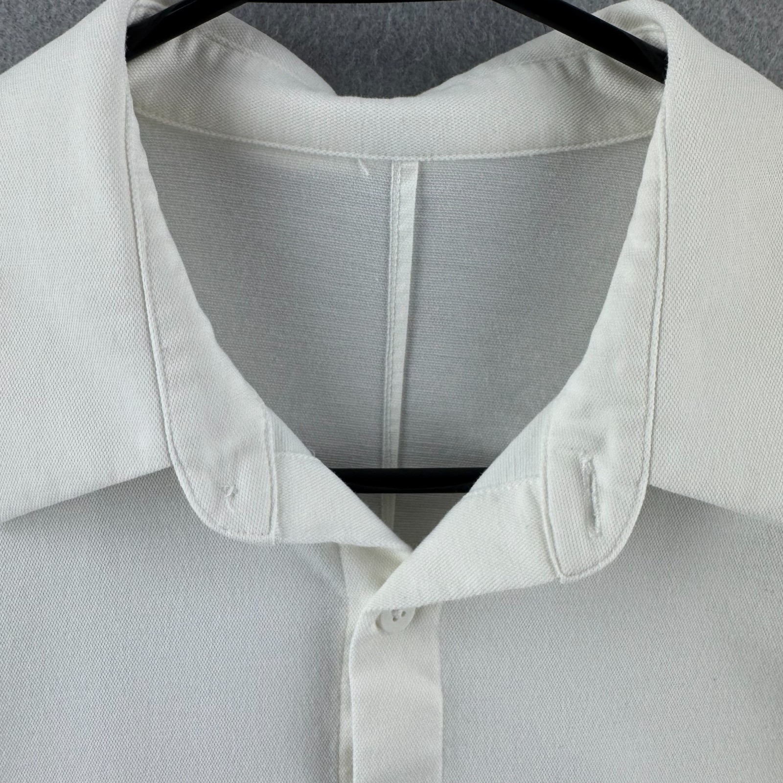 Lululemon Shirt Mens Large White Commission Button Up Long Sleeve SEE DETAILS
