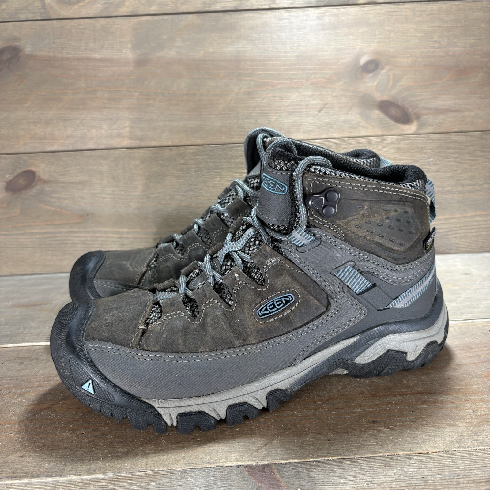 keen targhee III womens size 7.5 shoes brown leather waterproof hiking boots