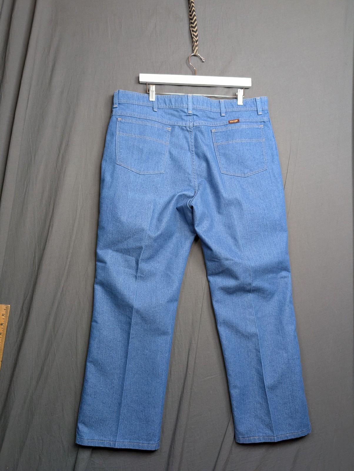 Wrangler Jeans Men’s 40×29 Regular Fit M176W 85498LB Blue Cotton Polyester Blend