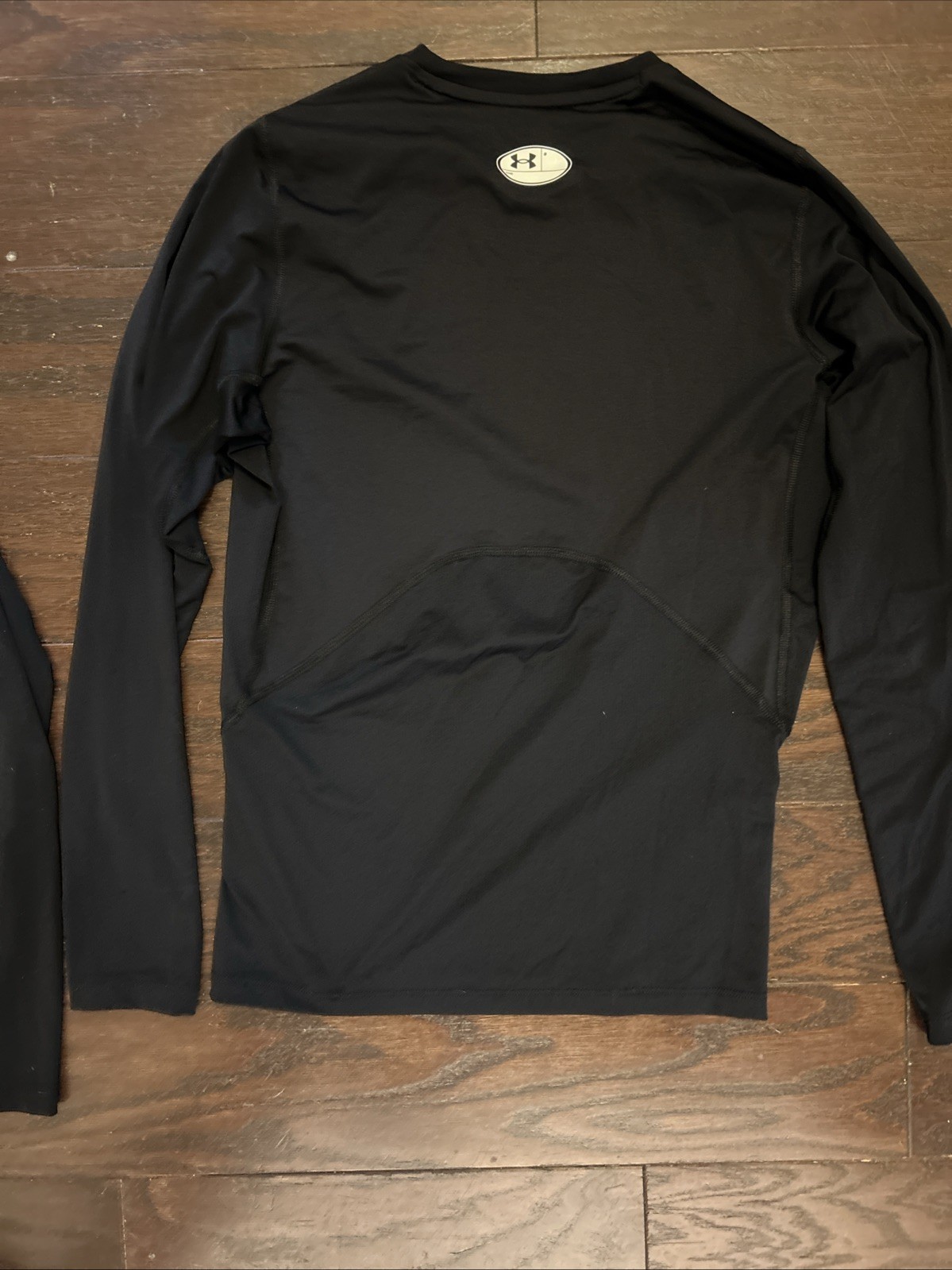Under Armour HeatGear Compression Mens L Black L/S Stretch Top Shirt Lot Of 2