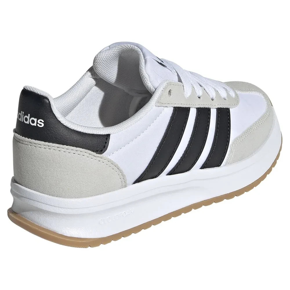 adidas Run 70s 2.0 Cloud White Core Black Grey One (GS) JI2266 Size 4.5 New