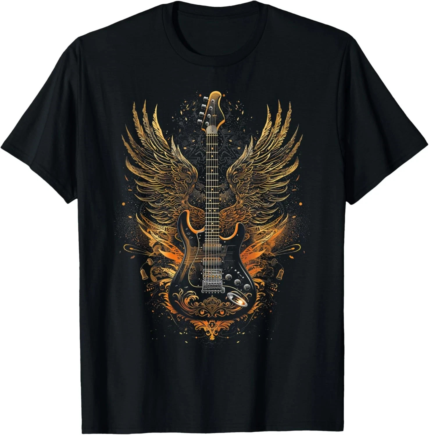 Rock & Roll Guitar with Wings T-Shirt