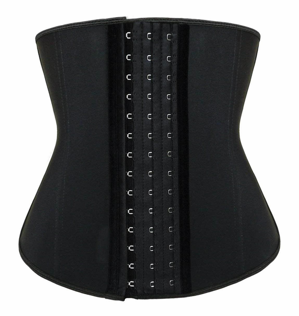Womens Underbust Latex Sport Girdle Waist Trainer Corsets Hourglass Body Shaper