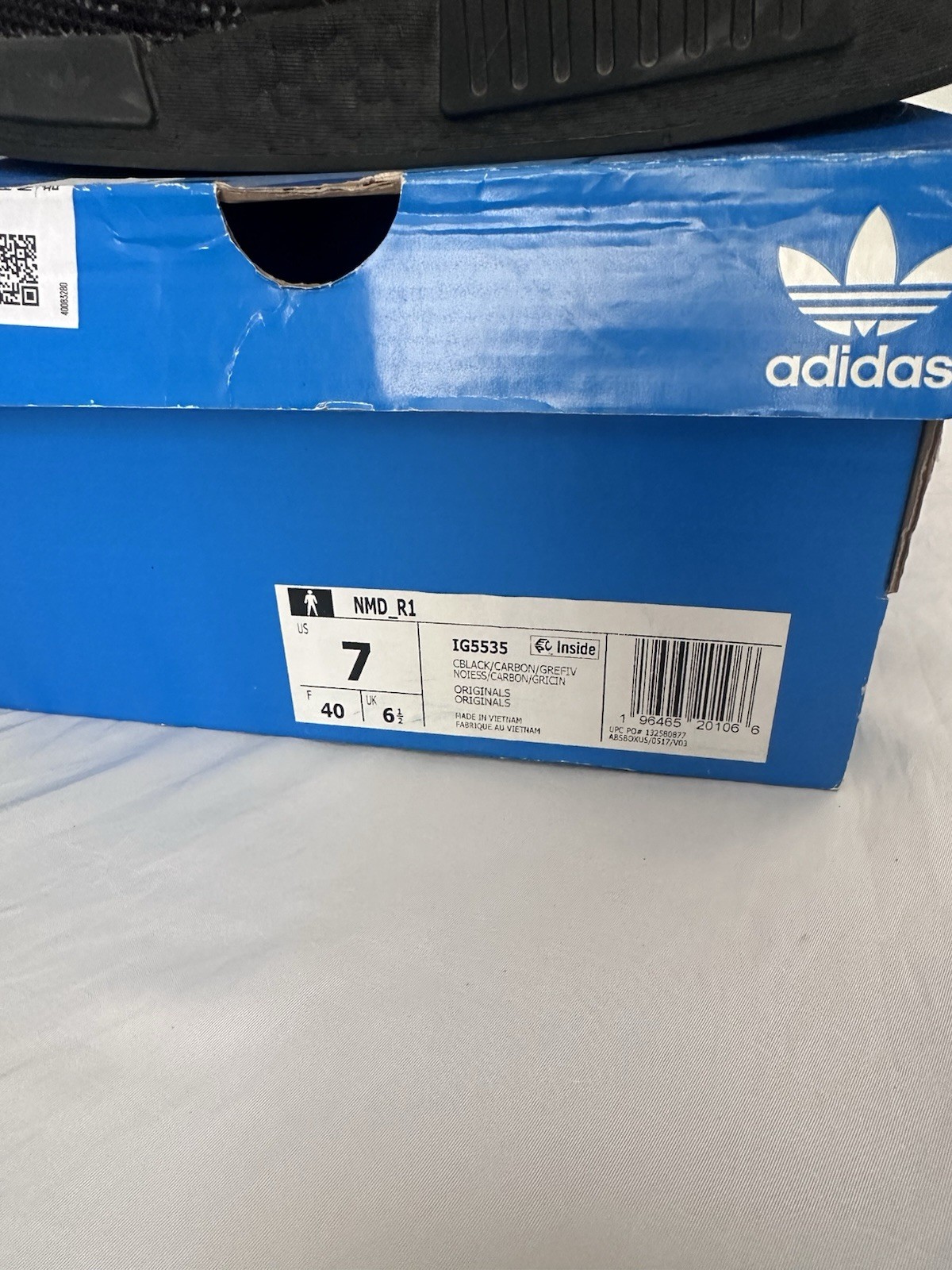 adidas IG5535 NMD R1 Black Carbon Camo Mesh Lace Up Sneaker Men’s US 7 Unisex