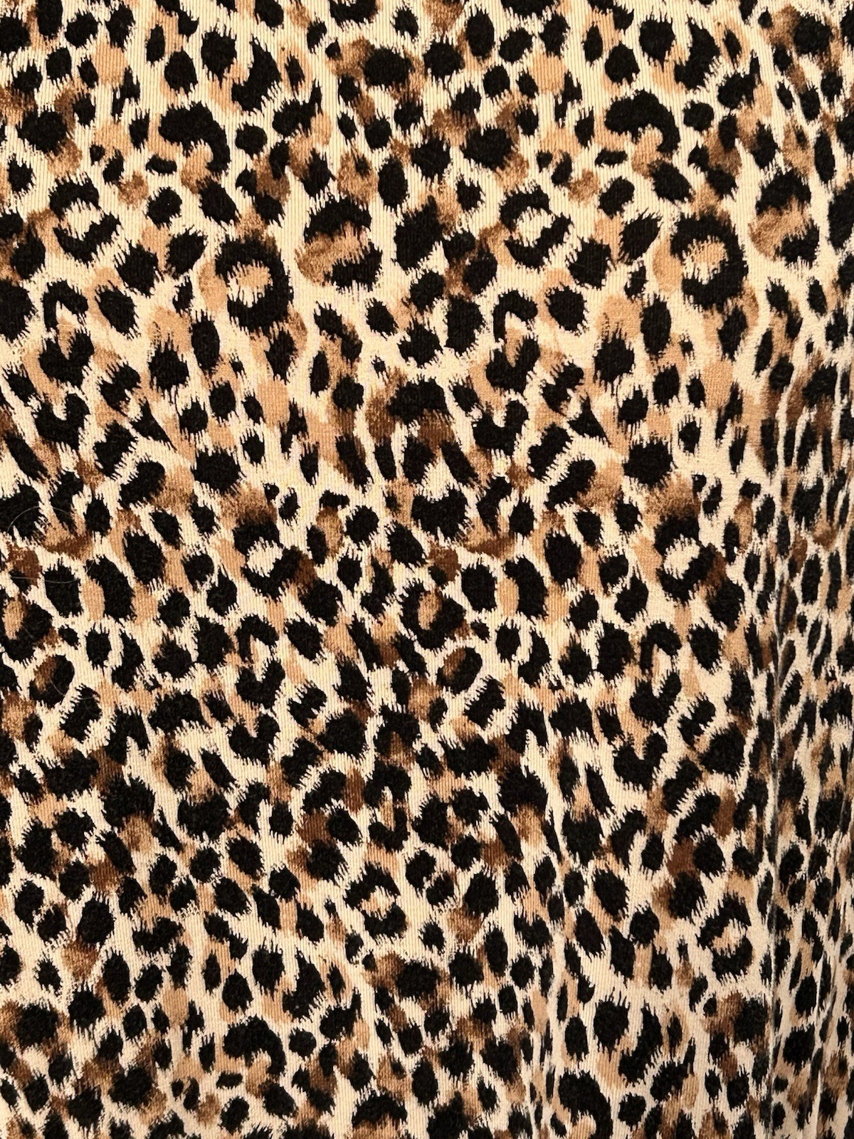 OLD NAVY LUXE~LARGE~BLACK & BROWN ANIMAL PRINT PULLOVER SLEEVELESS SWING TOP~L