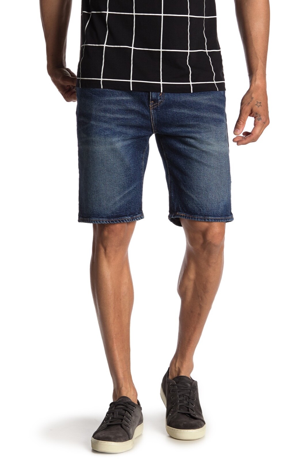 Levi’s 505 Men’s Classic Regular Fit Stretch Denim Stonewash Shorts 345050158