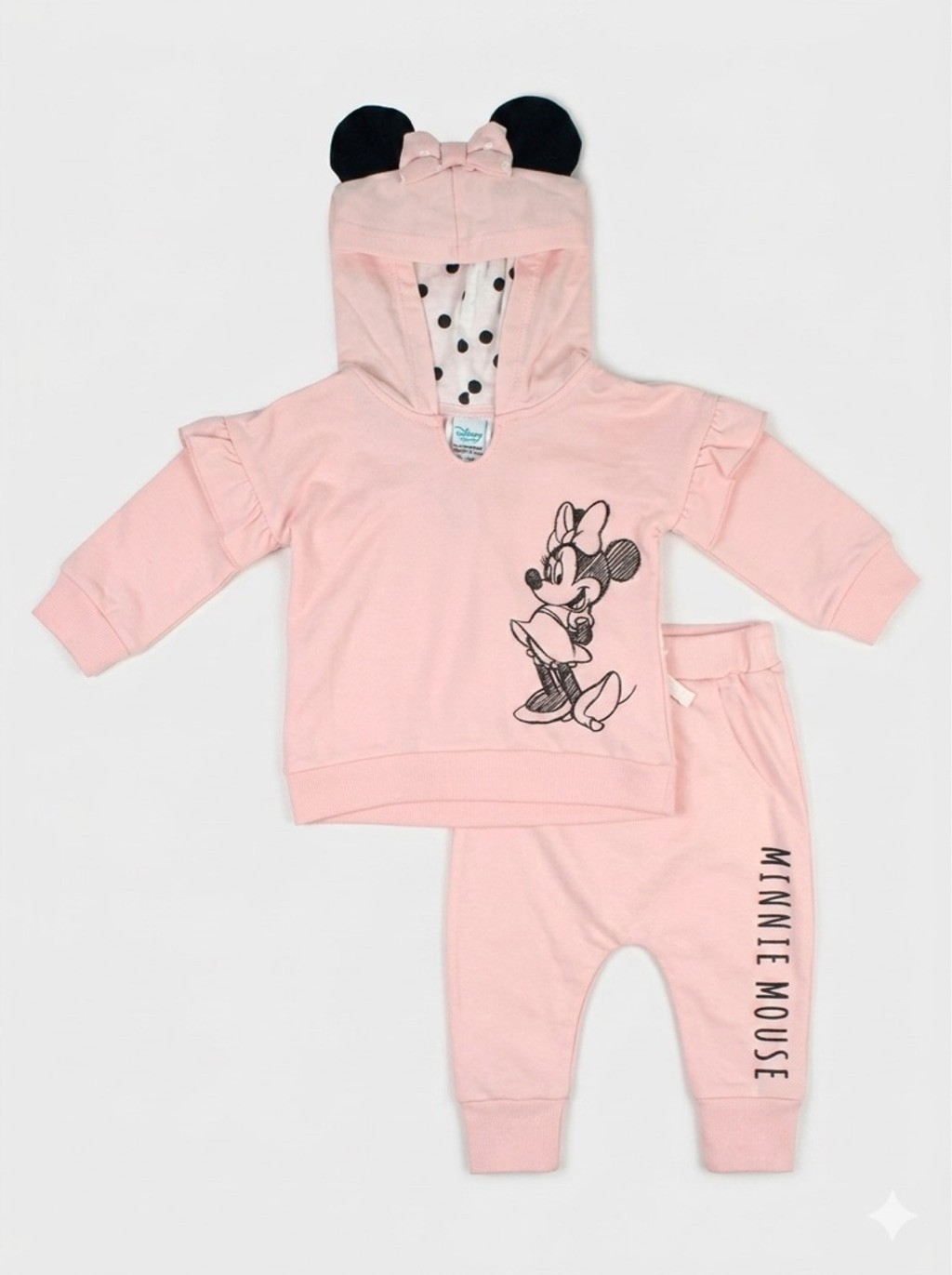 Disney Minnie Mouse Cosplay Fleece Pullover & Jogger Set – Pink – Size 12M