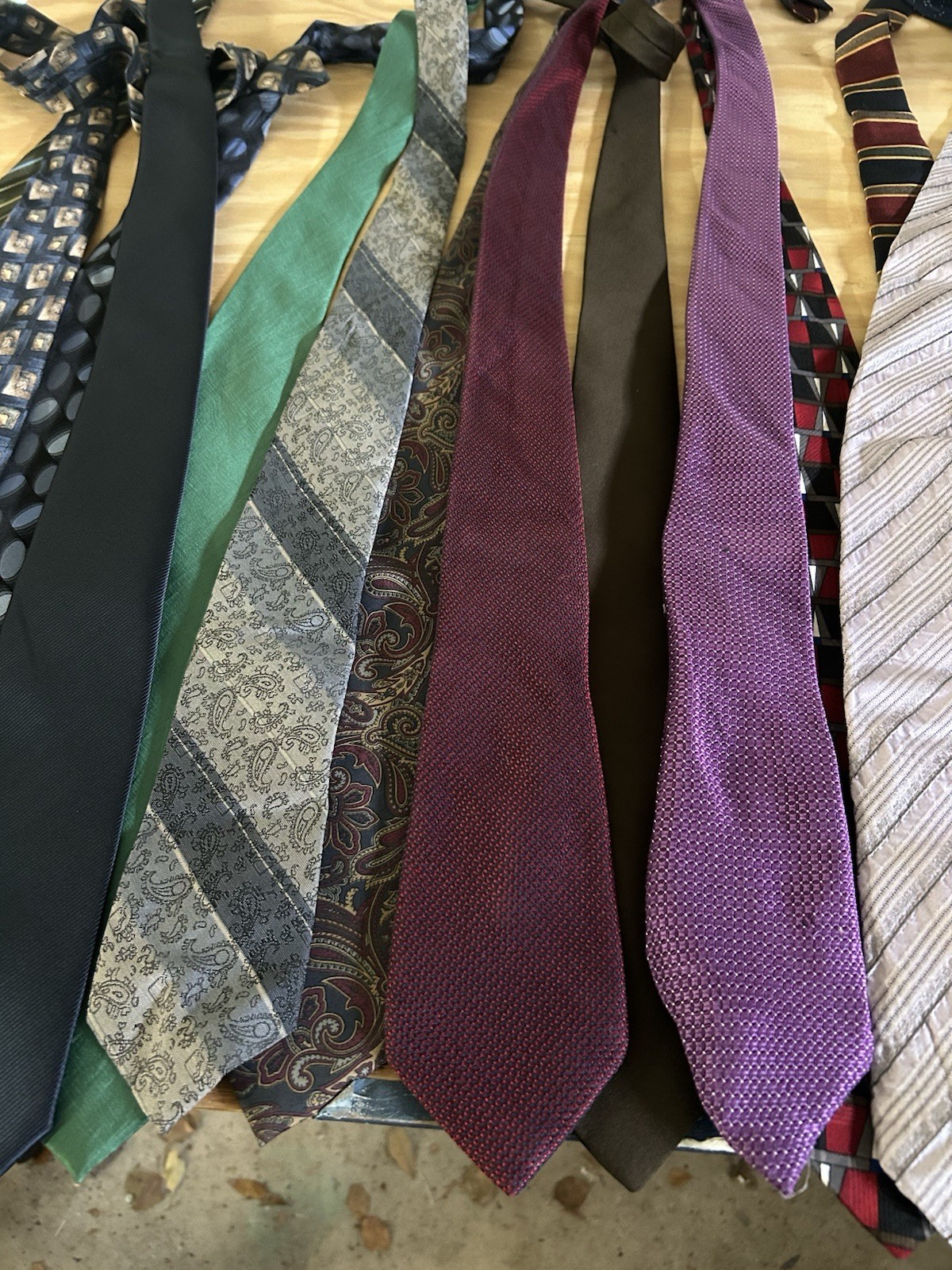 Men’s Assorted Pointed Neckties Tie Lot, Multicolor, Mixed Patterns there is 27