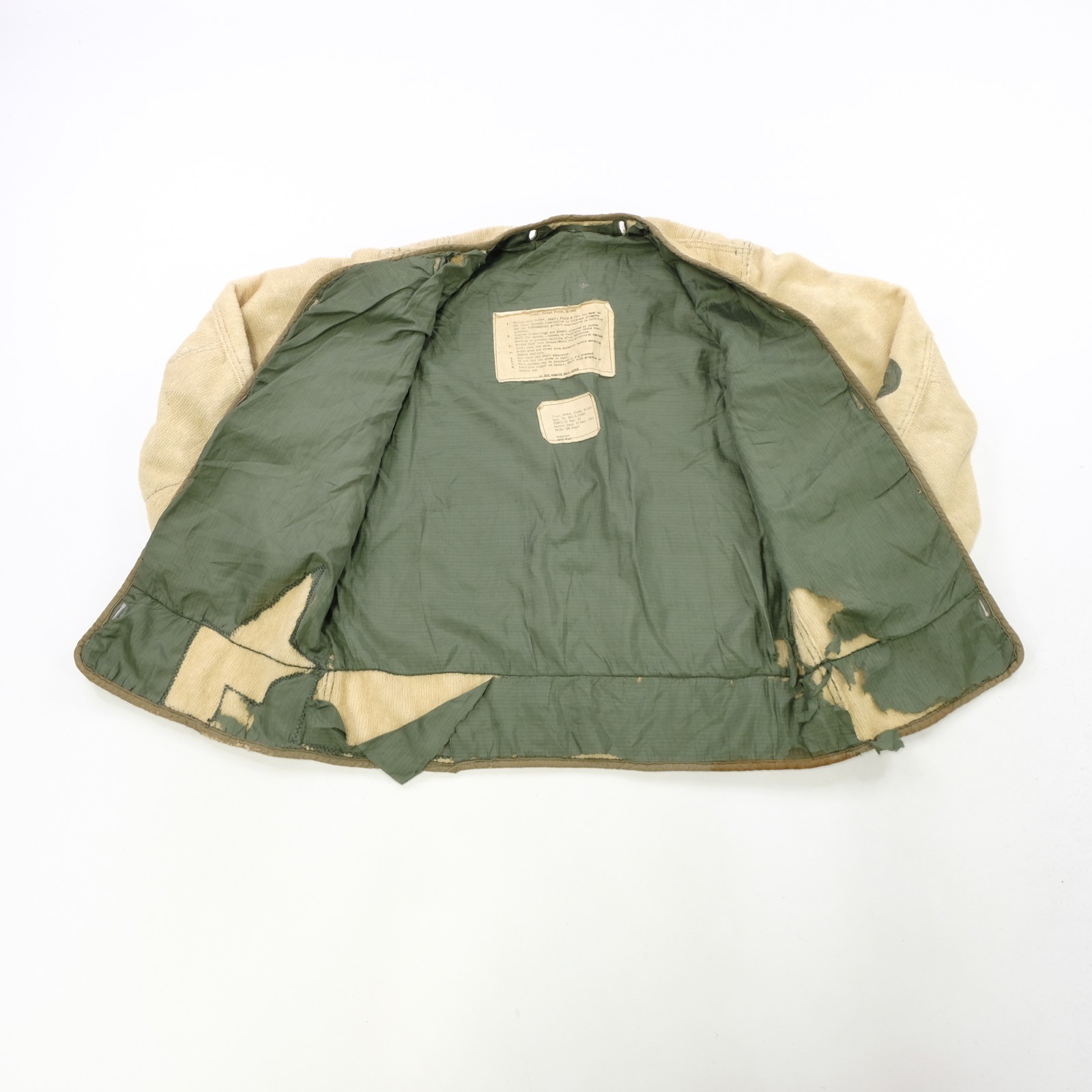 Rare VTG U.S. Army Korean War Era M-1951 Field Jacket Liner ONLY 50s Phila Depot