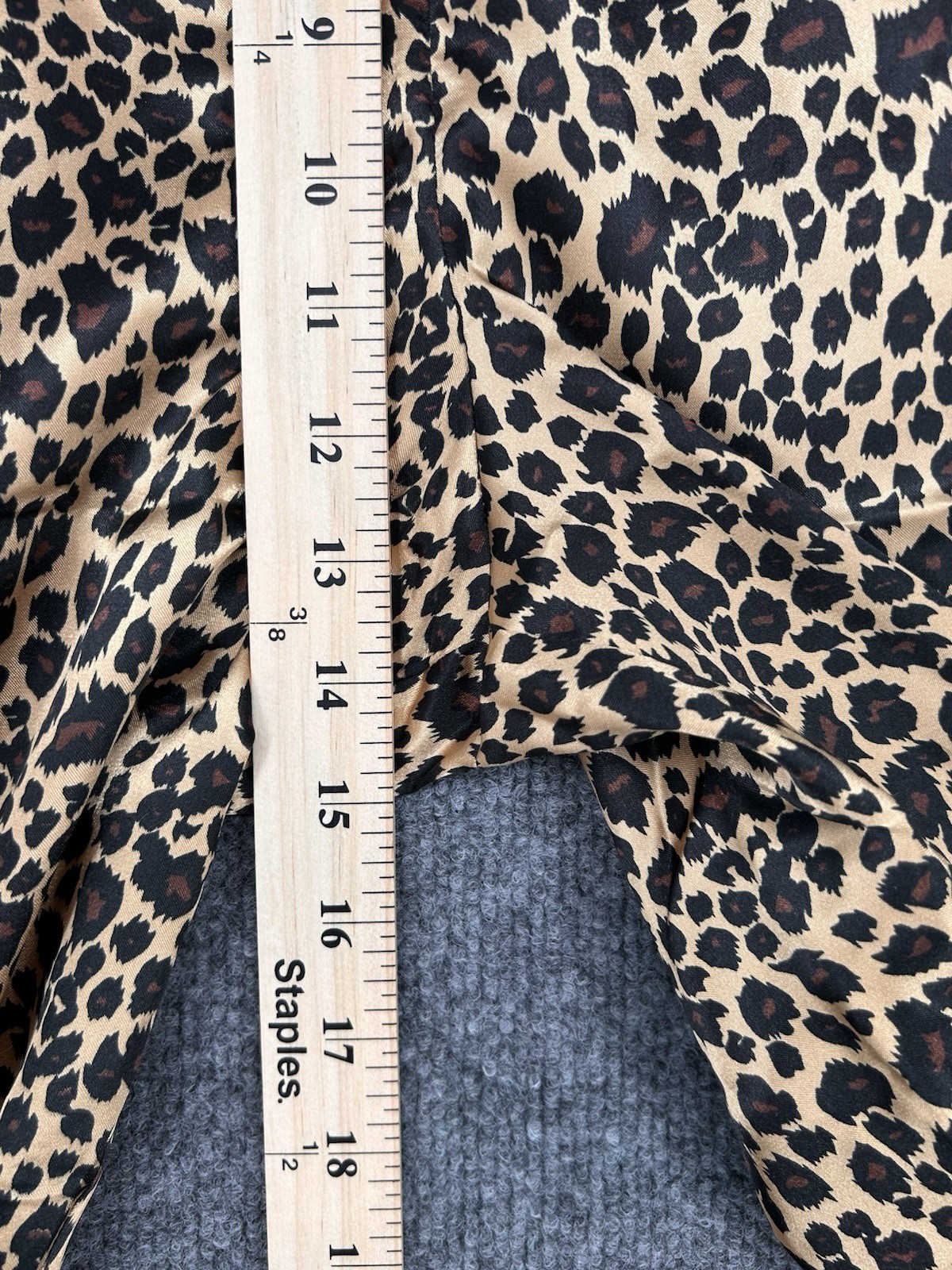 Casual Living Leopard Print Long Sleeve Pajama Set In Bag Womens L Lounge Cozy