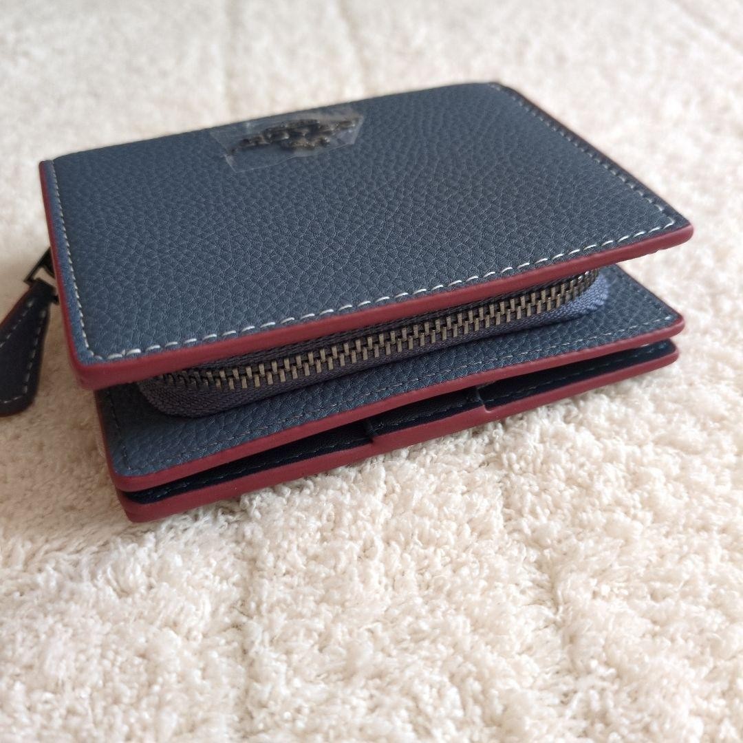 Brand new unused limited collaboration Coach Snoopy bifold wallet with box navy