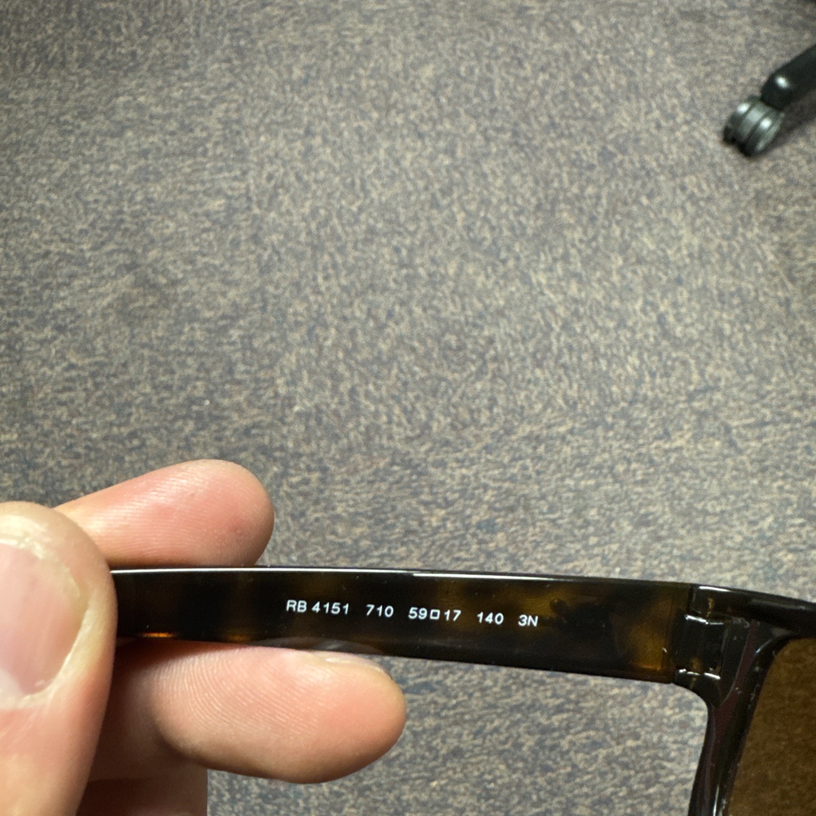 RARE New RAY-BAN Square Tortoise Havana Brown Active Sunglasses RB 4151 710