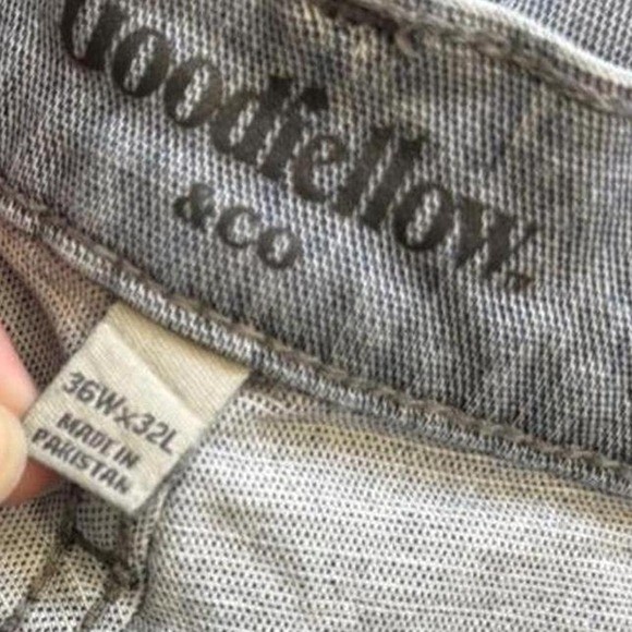 Goodfellow & Co Slim Fit Denim Jeans Light Gray 36×32 Fair Trade Certified