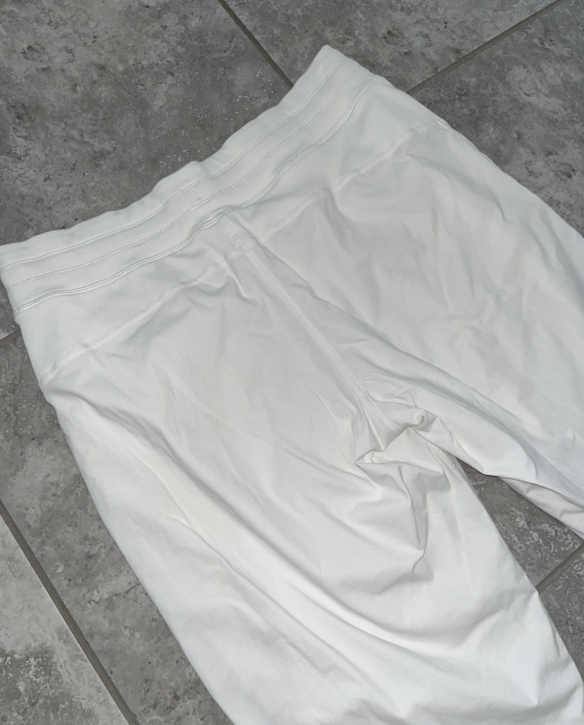 Lululemon Dance Studio Mid Rise Jogger Full Length Pants Travel White Womens 12