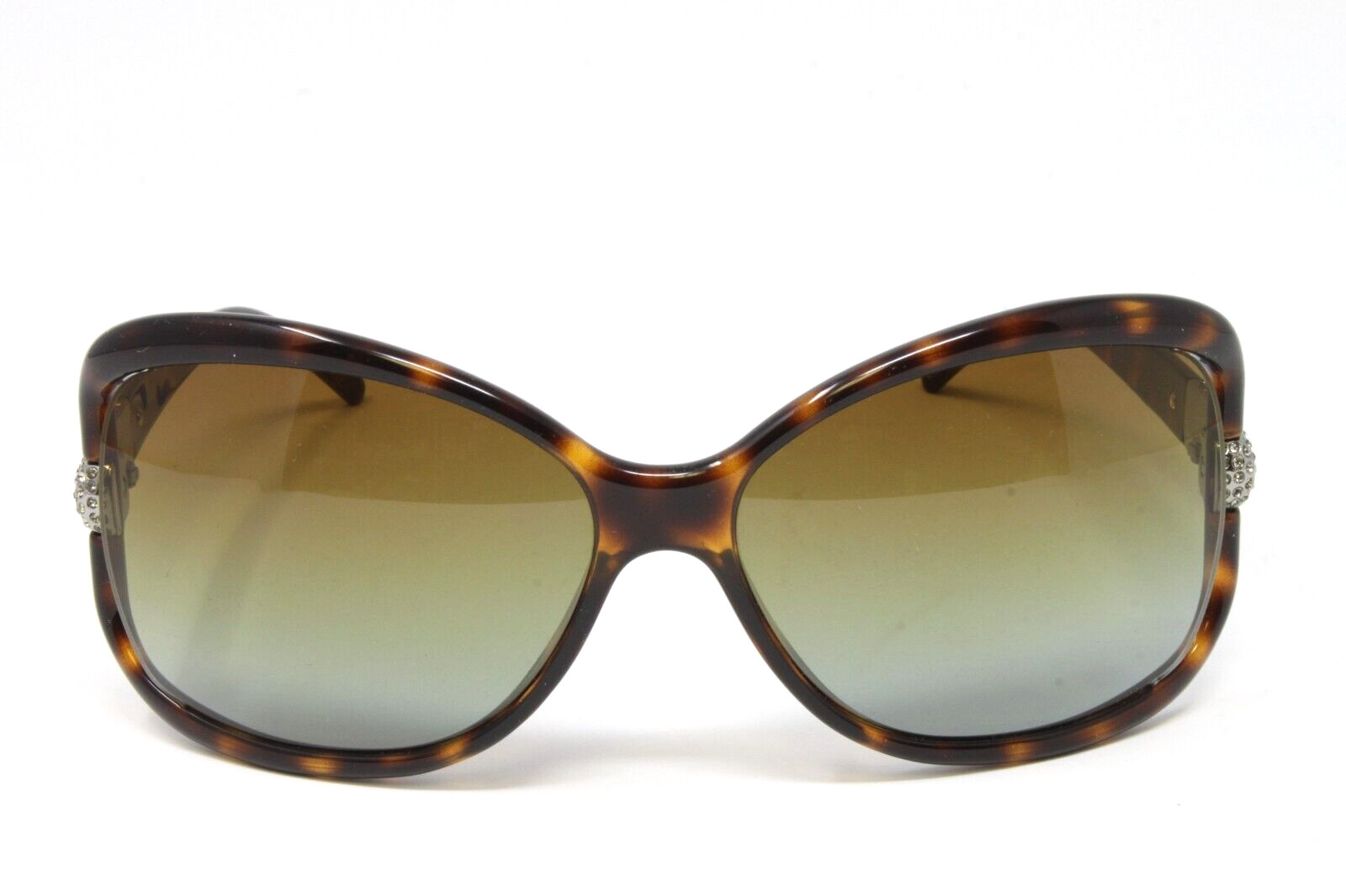 Valentino Sunglasses Women’s Plastic w/ Stones Havana 62mm Brown Lens 5559S-V088