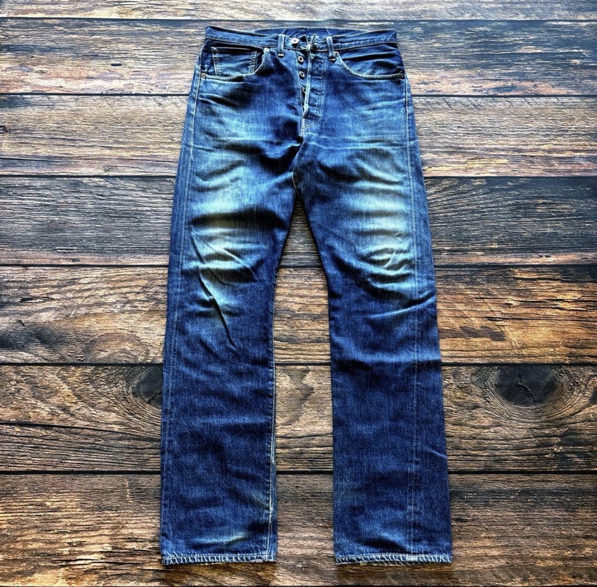 Levi’s LVC S501XX 1944 WWII Redline Selvedge Jeans W32 L36 Green Pocket USA