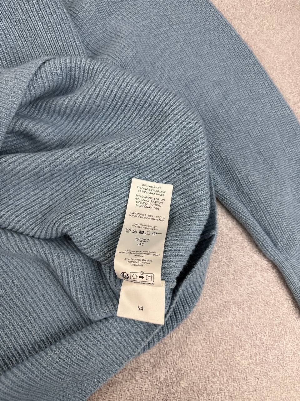 FTC Organic Cotton Cashmere Knit Sweater Size 54 Duties Paid (USA)
