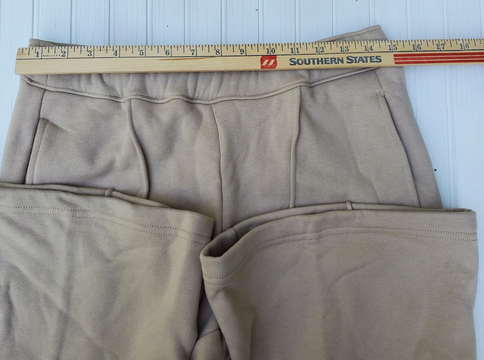 American Giant Premium Midweight Sweatpants Womens Medium Beige USA New NWOT