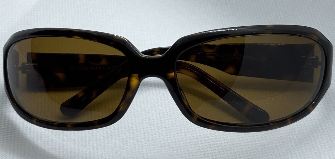 Oliver Peoples Marley 362 Tortoise WrapSunglasses Brown Lens Made in Japan 64-15
