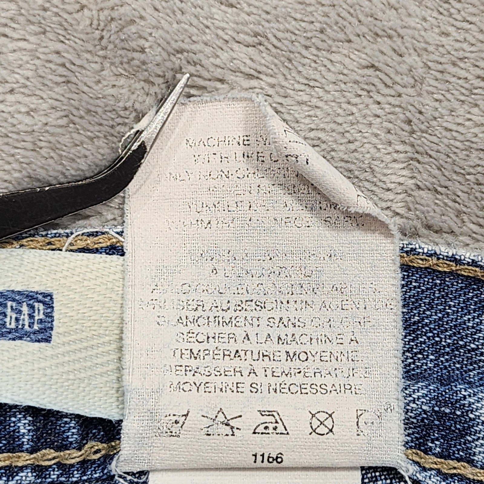 Vintage Gap Jeans Womens 4 Blue High Rise Loose Ankle Relaxed Button Fly Denim