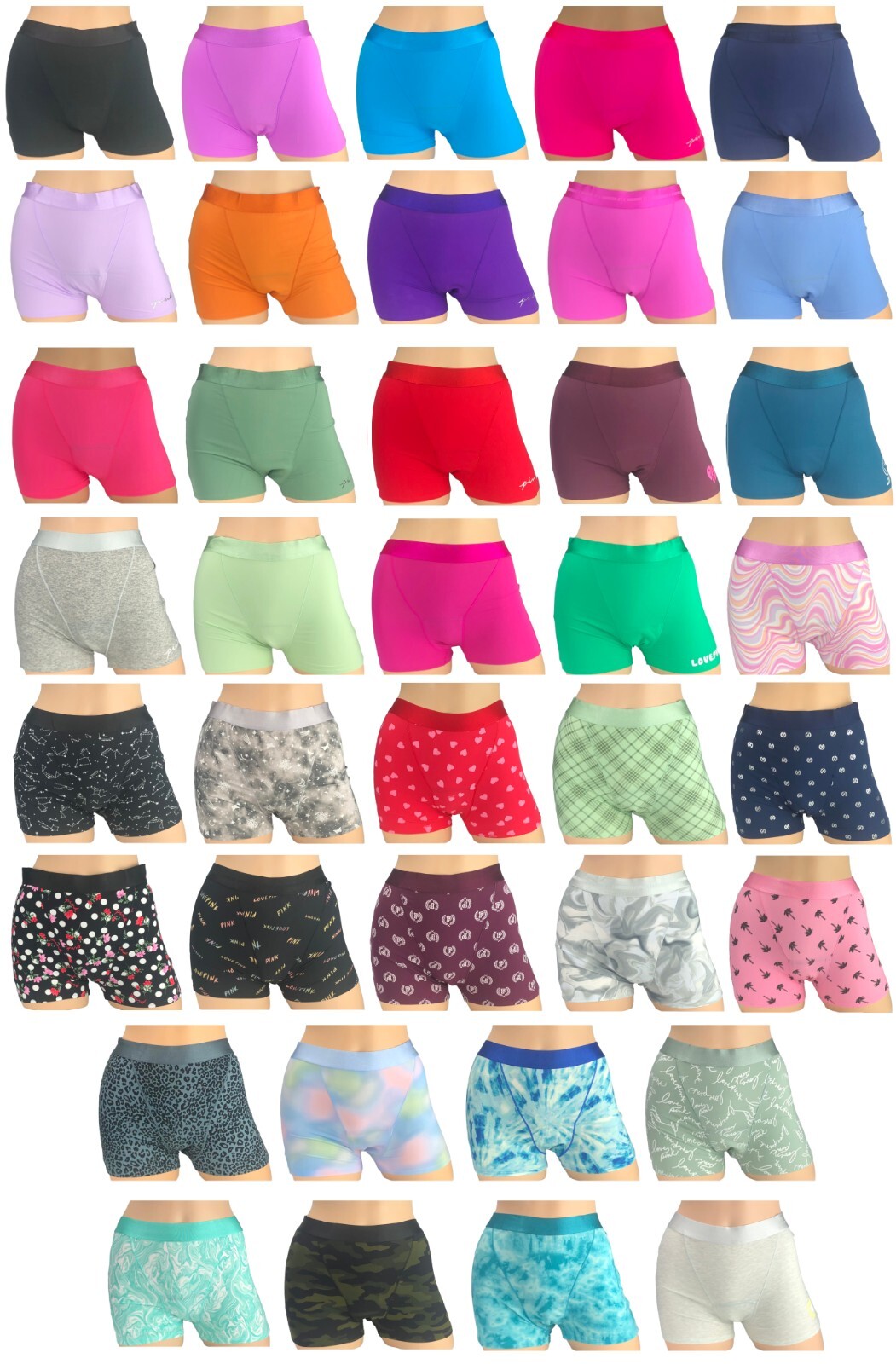 VICTORIA’S SECRET PINK BOYSHORT PERIOD PANTY XS S M L XL XXL NEW Free Shipping