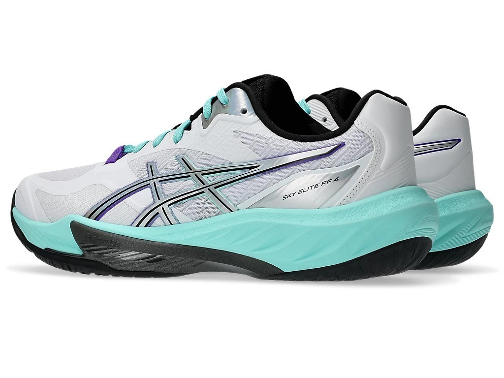 ASICS SKY ELITE FF 4 1051A100 100 White Radiant Amethyst Men Volleyball Shoes