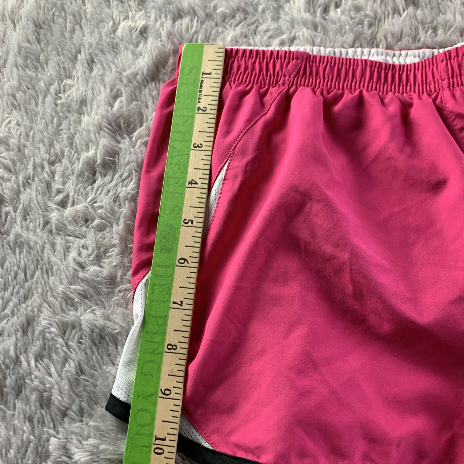 Nike Shorts Womens Small Pink White Black Gray Pacer Tempo Running Lined Active