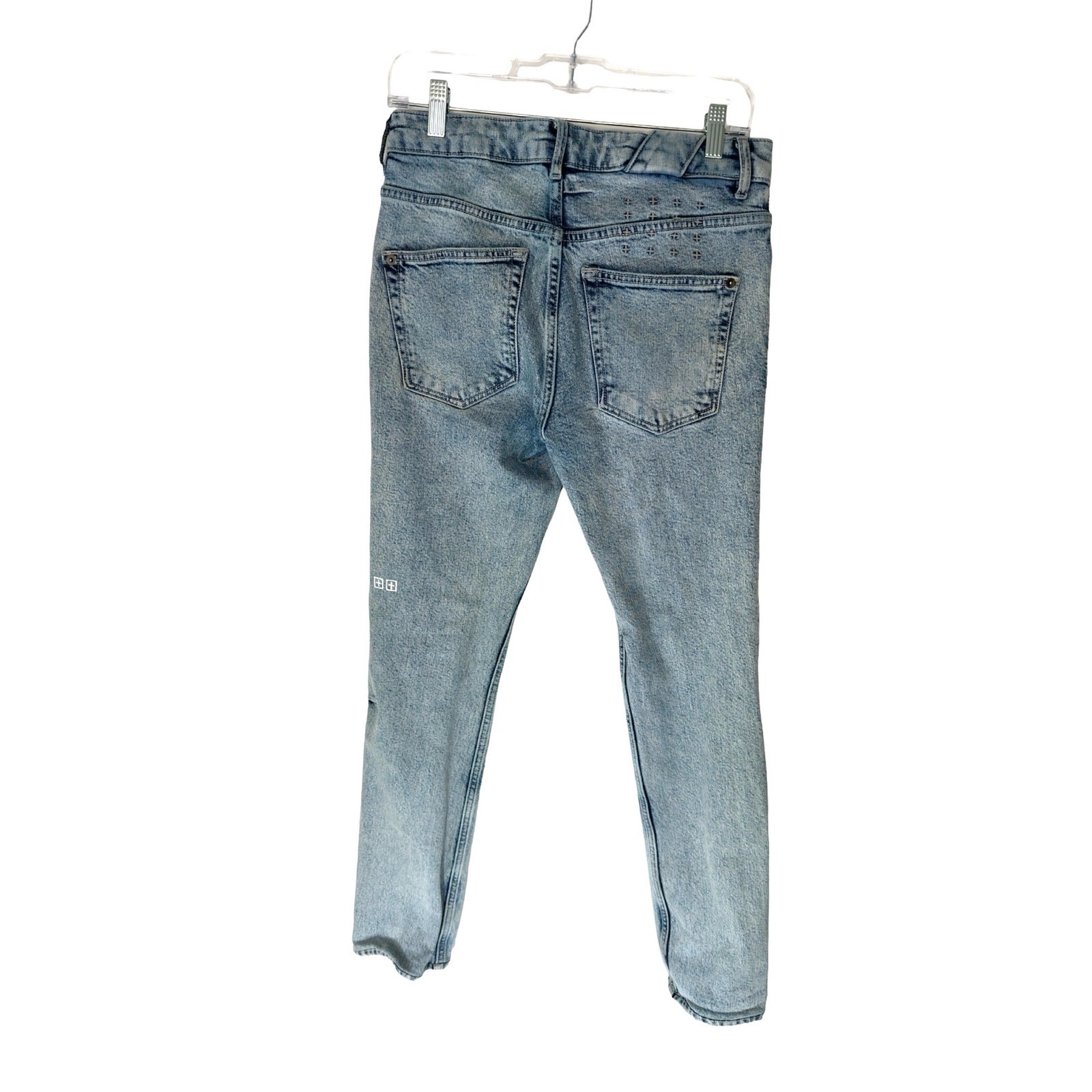 Ksubi Van Winkle Men’s Light Wash Button Flu Slim Skinny Leg Jeans Size 29